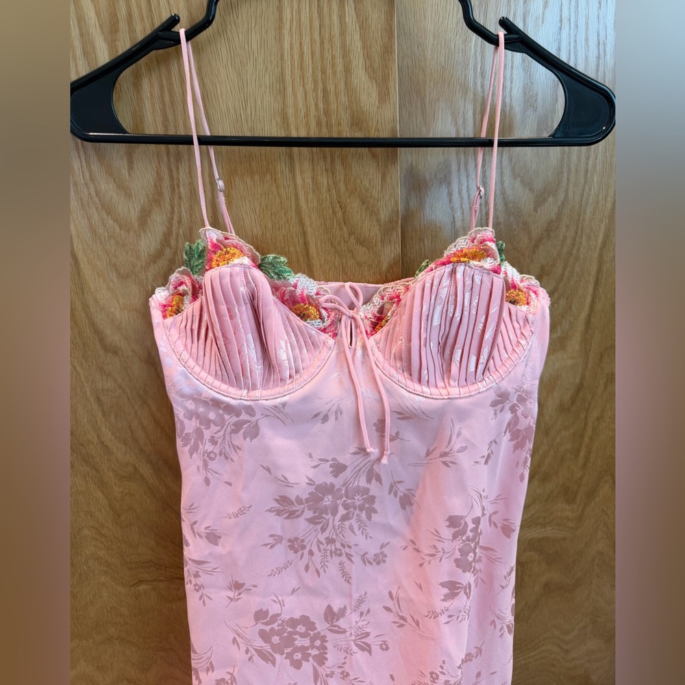 For Love And Lemons Pink Floral Nightgown